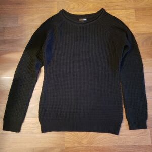 Ambiance Black Women's Crew Neck Sweater